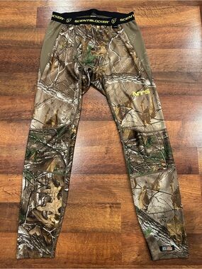 Scentblocker System Layer One Camo Leggings Realtree Size Medium Hunting